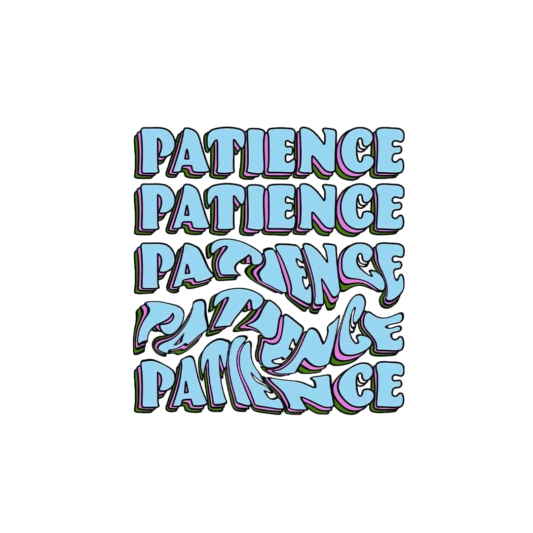 PATIENCE?!! Sticker